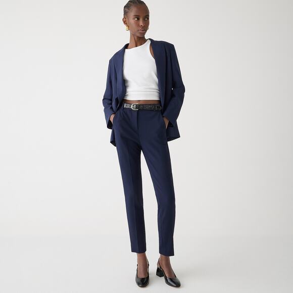J.Crew High-rise Cameron pant in four-season stretch Navy 4 - Picture 1 of 4